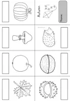 Vorschau - Arbeitsblätter - Autumn Fall Herbst Faltbuch minibook - Englisch - Seite 2