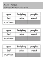 Vorschau - Arbeitsblätter - Autumn Fall Herbst Faltbuch minibook - Englisch - Seite 3