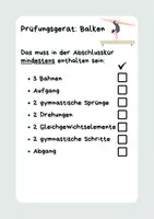 Vorschau - Unterrichtsreihen - Lerntagebuch Turnen über 6 Blöcke- Balken, Boden, Trampolin - Seite 2