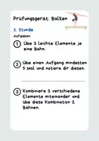 Vorschau - Unterrichtsreihen - Lerntagebuch Turnen über 6 Blöcke- Balken, Boden, Trampolin - Seite 3
