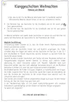 Vorschau - Stundenentwürfe - Klanggeschichten Weihnachten GS 1 + 2 - Seite 1