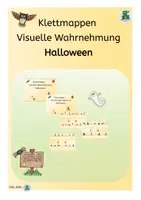 Vorschau - Bildkarten - Klettmappen nach TEACCH Halloween visuelle Wahrnehmung - Deckblatt