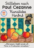 Vorschau - Mal- und Bastelvorlagen - Kunst im Herbst: Stillleben nach Paul Cezanne - Deckblatt