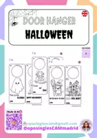 Vista previa - Hojas de trabajo - Door hanger Halloween @oposinglescammadrid - Portada