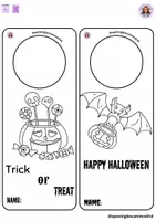 Vista previa - Hojas de trabajo - Door hanger Halloween @oposinglescammadrid - página 2