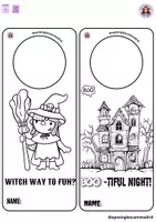 Vista previa - Hojas de trabajo - Door hanger Halloween @oposinglescammadrid - página 3