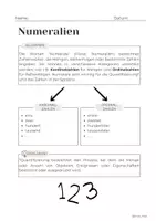 Vorschau - Unterrichtsreihen - Wortarten im Überblick Numerale - Seite 1
