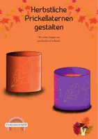 Vorschau - Stationenlernen - Herbstliche Prickellaternen gestalten - Deckblatt