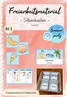 Vorschau - Spiele - Freiarbeit: Silbenkasten - Sommer (Kl. 1) - Deckblatt