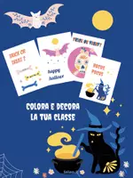 anteprima - Materiale per pittura e bricolage - Magic Halloween, disegni da colorare - Pagina 1