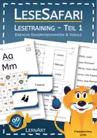 Vorschau - Arbeitsblätter - Lesetraining Teil 1 - Vokale und Dauerkonsonaten - Deckblatt