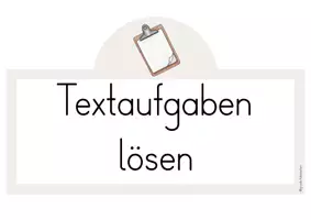 Vorschau - Poster - Schritte zum Lösen von Sach- und Textaufgaben (Merkplakate) - Seite 3