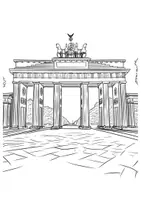 Vorschau - Mal- und Bastelvorlagen - 🥨 4 Ausmalbilder für den Tag der Deutschen Einheit - Seite 1