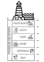 Vista previa - Hojas de trabajo - PAISAJE DE COSTA LAPBOOK - página 1