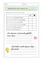 Vorschau - Arbeitsblätter - Limerick Checkliste - Seite 3