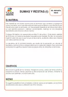 Vista previa - Tarjetas / Manipulativos - Sumas y restas 1 - Juego de asociación - página 1