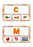 Vista previa - Tarjetas / Manipulativos - consciència fonològica tardor - página 2