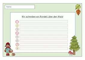 Vorschau - Arbeitsblätter - Rondell Schreibblätter (Thema Wald) - Seite 2
