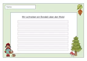 Vorschau - Arbeitsblätter - Rondell Schreibblätter (Thema Wald) - Seite 3