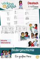 Vorschau - Arbeitsblätter - Bildergeschichte "Ein großes Herz" inkl. Tafelmaterial (1-4.Klasse) - Deckblatt