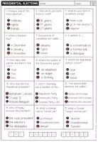 Vista previa - Hojas de trabajo - U.S. PRESIDENTIAL ELECTIONS - Quiz (Worksheet) - página 2