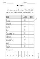 Vorschau - Arbeitsblätter - Lesespaziergang zum Buchstaben Dd - Seite 2