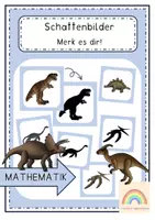 Vorschau - Spiele - Schattenbilder - Merk es dir - Dinosaurier - Deckblatt