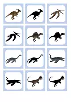 Vorschau - Spiele - Schattenbilder - Merk es dir - Dinosaurier - Seite 2