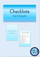 Vorschau - Anderer Materialtyp - Checkliste Erste Schulwoche - Deckblatt