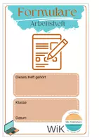 Vorschau - Arbeitsblätter - WiK - Formularerstellung: Arbeitsheft und Probearbeit - Seite 1