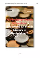 Vorschau - Arbeitsblätter - Steuererklärung und Steuern in Deutschland - Lernheft - Seite 1