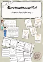 Vorschau - Stundenentwürfe - 10. UE Sexualerziehung: Menstruationsartikel - Deckblatt