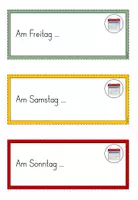 Vorschau - Arbeitsblätter - Abwechslungsreiche Satzanfänge: Wochenende - Seite 1