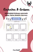 Vorschau - Arbeitsblätter - Gruppenarbeit Sammlung Beispiele Grössen - Mathe - Deckblatt