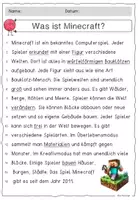 Vorschau - Arbeitsblätter - Text der Woche - MINECRAFT / Lesetext / Lesekonferenz - Seite 3