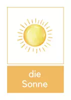 Vorschau - Poster - Bild- und Wortkarten - Das Wetter Deutsch / DaF / DaZ - Seite 1