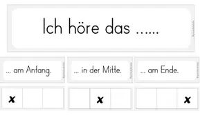 Vorschau - Präsentationen/Tafelbilder - Lautschulung - Lautdiskriminierung Tafelmaterial - Seite 1