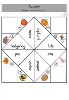 Vorschau - Arbeitsblätter - Autumn Fall Herbst Himmel und Hölle Spiel - Englisch - Seite 3