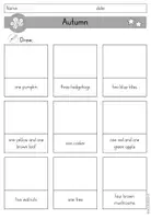 Vorschau - Arbeitsblätter - Autumn Fall Herbst Arbeitsblatt Leseverstehen differenziert - Englisch - Seite 3