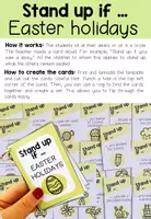 Vista previa - Juegos / Gamificación - Easter holidays - Stand up if ... (Warm-up game) - página 1