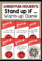 Vista previa - Juegos / Gamificación - Christmas holidays - Stand up if ... (Warm-up game) - Portada