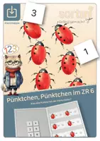 Vorschau - Stationenlernen - Klettmappe | Pünktchen, Pünktchen im ZR bis 6 - Deckblatt