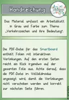 Vorschau - Arbeitsblätter - Verkehrserziehung: Verkehrszeichen (Arbeitsblatt, Smartboard-Folien) - Seite 1