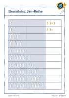 Vorschau - Arbeitsblätter - Einmaleins - Die 3er-Reihe verstehen und automatisieren - Seite 3