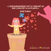 Aperçu - Affichage - Citation illustrée - Encouragement de l'enfant - Page de couverture