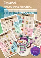 Vorschau - Bildkarten - Spanisch: ¿Cómo se dice? - Navidad - Klammerkarten - Deckblatt