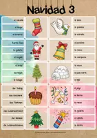 Vorschau - Bildkarten - Spanisch: ¿Cómo se dice? - Navidad - Klammerkarten - Seite 3