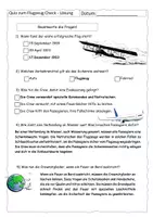 Vorschau - Arbeitsblätter - Quiz zum Flugzeug-Check (mit Lösung) - Seite 2