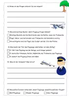 Vorschau - Arbeitsblätter - Quiz zum Flugzeug-Check (mit Lösung) - Seite 1