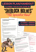 Vorschau - Stundenentwürfe - Lesson Plan for the Escape Game "The Speckled Band" - Deckblatt